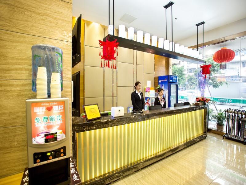 Greentree Inn Guangdong Jieyang Bus Terminal Station Ronghua Avenue Business Hotel Eksteriør bilde