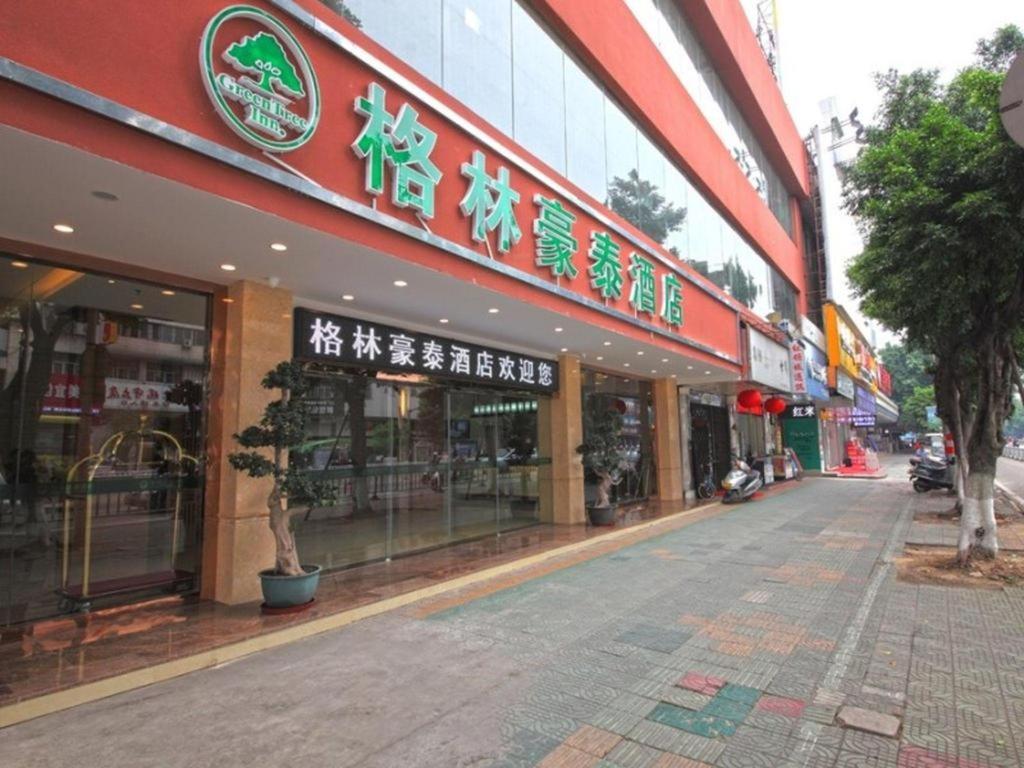 Greentree Inn Guangdong Jieyang Bus Terminal Station Ronghua Avenue Business Hotel Eksteriør bilde